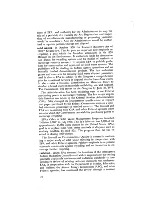 August 1971 The First Annual Report Of The Council On Environmental Quality