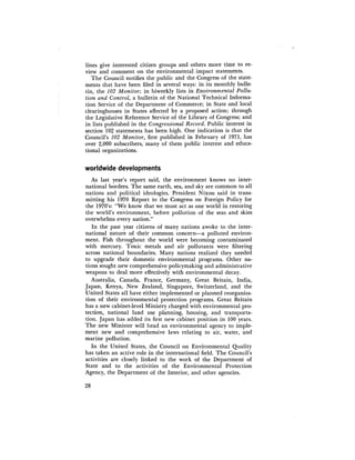 August 1971 The First Annual Report Of The Council On Environmental Quality