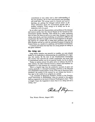 August 1972 The Second Annual Report Of The Council On Environmental Quality