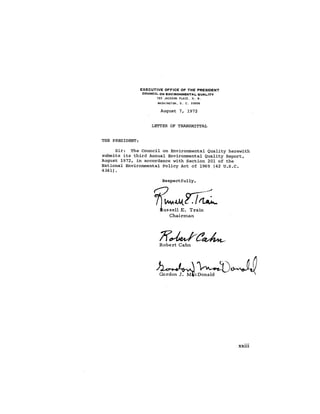 August 1972 The Second Annual Report Of The Council On Environmental Quality