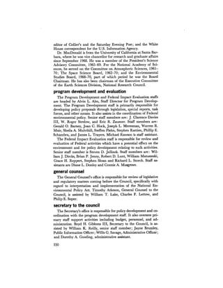 August 1972 The Second Annual Report Of The Council On Environmental Quality