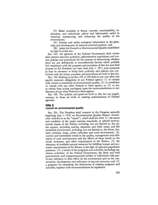 August 1972 The Second Annual Report Of The Council On Environmental Quality