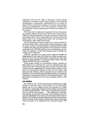 August 1972 The Second Annual Report Of The Council On Environmental Quality