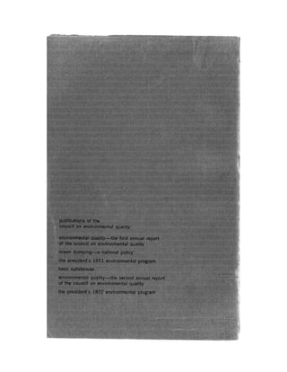 August 1972 The Second Annual Report Of The Council On Environmental Quality
