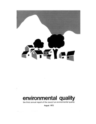 August 1972 The Second Annual Report Of The Council On Environmental Quality