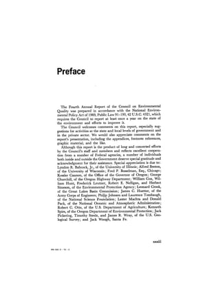 August 1973 The Third Annual Report Of The Council On Environmental Quality