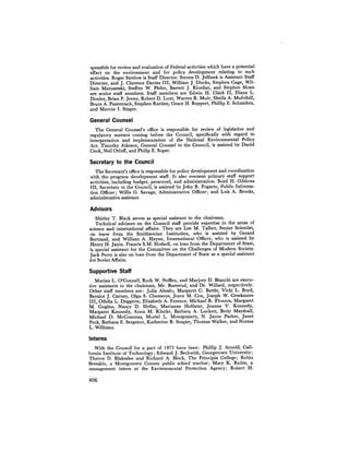 August 1973 The Third Annual Report Of The Council On Environmental Quality