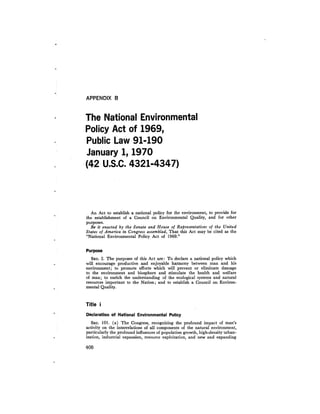 August 1973 The Third Annual Report Of The Council On Environmental Quality