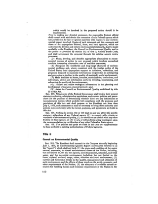 August 1973 The Third Annual Report Of The Council On Environmental Quality