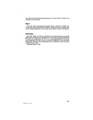 August 1973 The Third Annual Report Of The Council On Environmental Quality