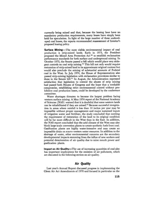 August 1974 The Fifth Annual Report Of The Council On Environmental Quality