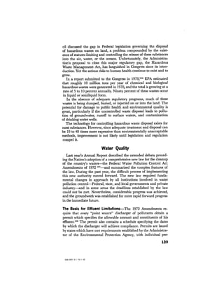 August 1974 The Fifth Annual Report Of The Council On Environmental Quality