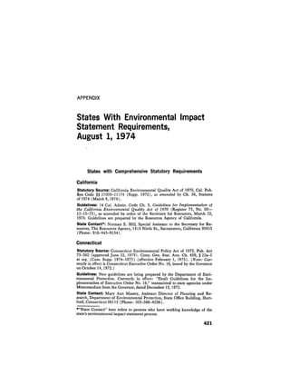 August 1974 The Fifth Annual Report Of The Council On Environmental Quality