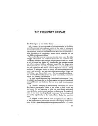 August 1975 The Sixth Anual Report Of The Council On Environmental Quality