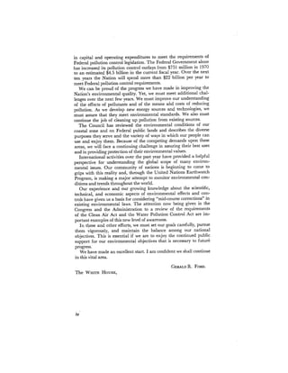 August 1975 The Sixth Anual Report Of The Council On Environmental Quality