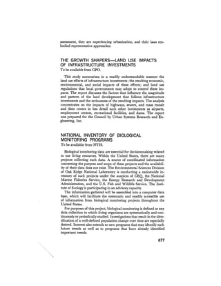 August 1975 The Sixth Anual Report Of The Council On Environmental Quality