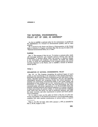 August 1975 The Sixth Anual Report Of The Council On Environmental Quality