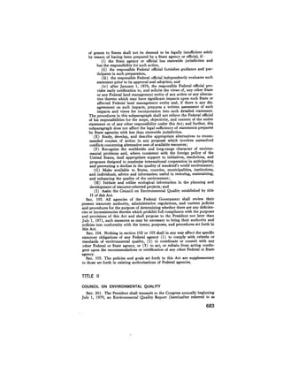 August 1975 The Sixth Anual Report Of The Council On Environmental Quality