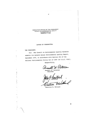 August 1976 The Seventh Annual Report Of The Council On Environmental Quality