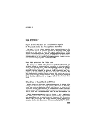 August 1977 The Eighth Annual Report Of The Council On Environmental Quality