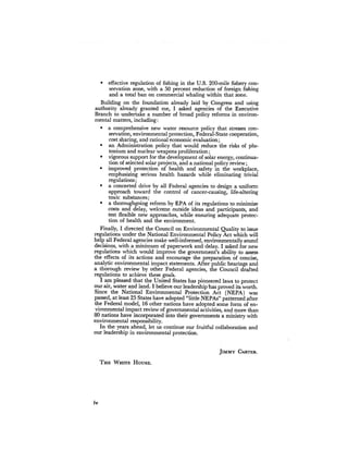 August 1978 The Ninth Annual Report Of The Council On Environmental Quality