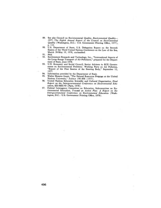 August 1978 The Ninth Annual Report Of The Council On Environmental Quality
