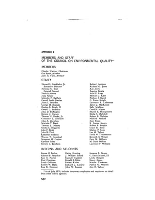 August 1978 The Ninth Annual Report Of The Council On Environmental Quality