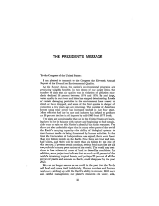 August 1980 The Eleventh Annual Report Of The Council On Env