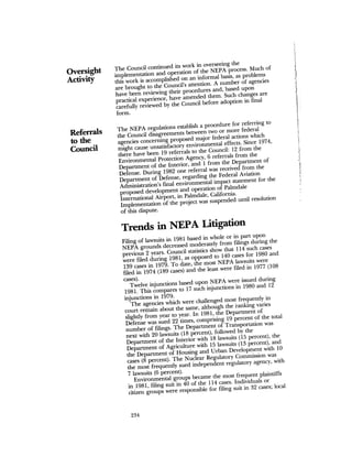 August 1982 The Thirteenth Annual Report Of The Council On Environmental Quality