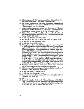 August 1984 The Fifteenth Annual Report Of The Council On Environmental Quality