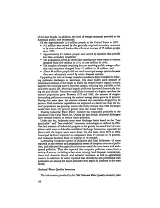 August 1984 The Fifteenth Annual Report Of The Council On Environmental Quality