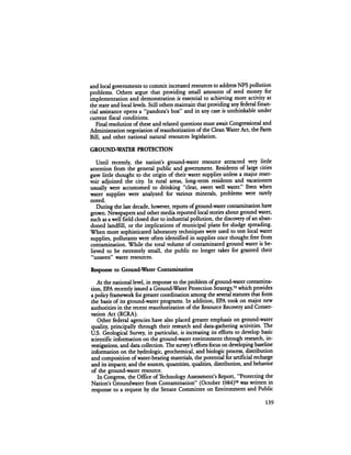 August 1984 The Fifteenth Annual Report Of The Council On Environmental Quality