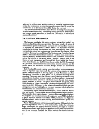 August 1984 The Fifteenth Annual Report Of The Council On Environmental Quality