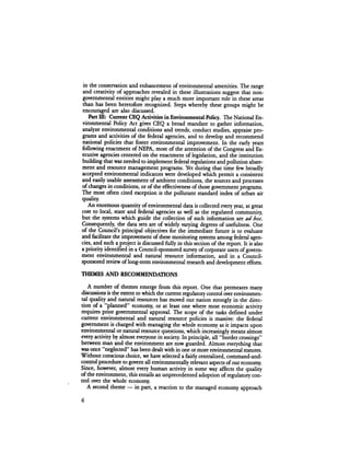 August 1984 The Fifteenth Annual Report Of The Council On Environmental Quality