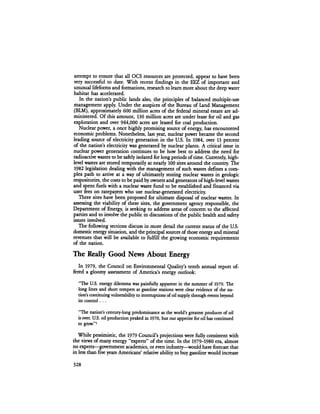 August 1984 The Fifteenth Annual Report Of The Council On Environmental Quality