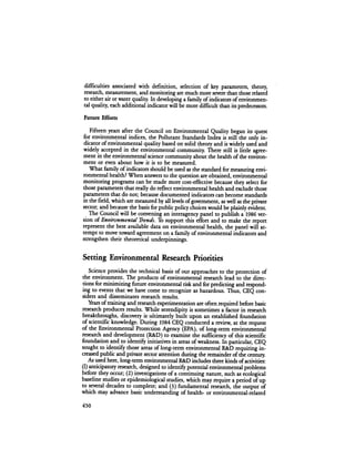 August 1984 The Fifteenth Annual Report Of The Council On Environmental Quality