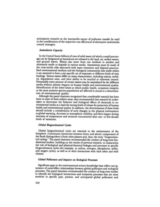 August 1984 The Fifteenth Annual Report Of The Council On Environmental Quality