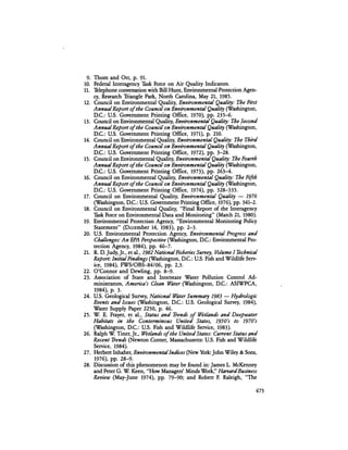 August 1984 The Fifteenth Annual Report Of The Council On Environmental Quality