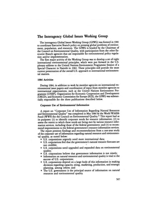 August 1984 The Fifteenth Annual Report Of The Council On Environmental Quality