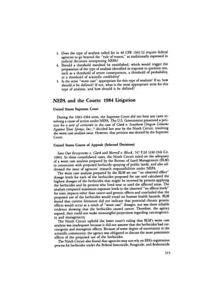 August 1984 The Fifteenth Annual Report Of The Council On Environmental Quality