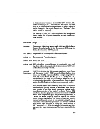 August 1984 The Fifteenth Annual Report Of The Council On Environmental Quality