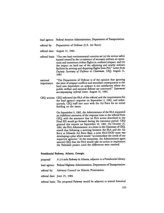 August 1984 The Fifteenth Annual Report Of The Council On Environmental Quality