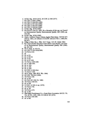 August 1984 The Fifteenth Annual Report Of The Council On Environmental Quality