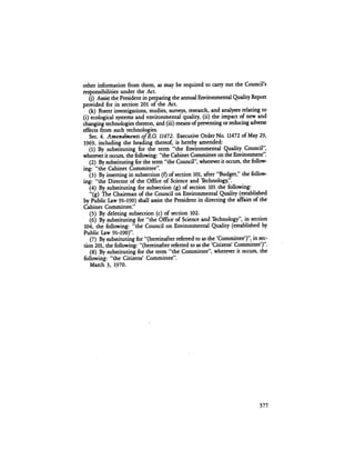 August 1984 The Fifteenth Annual Report Of The Council On Environmental Quality