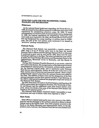 August 1985 The Sixteenth Annual Report Of The Council On Envirnomental Quality
