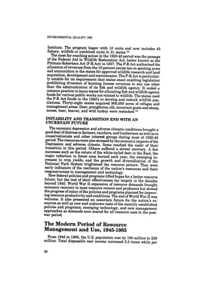 August 1985 The Sixteenth Annual Report Of The Council On Envirnomental Quality