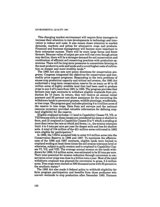 August 1985 The Sixteenth Annual Report Of The Council On Envirnomental Quality