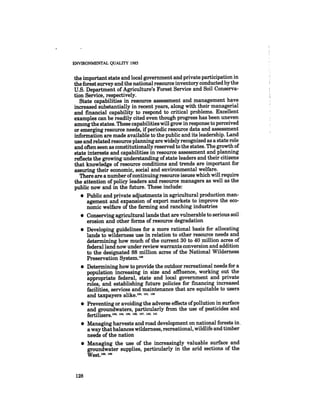 August 1985 The Sixteenth Annual Report Of The Council On Envirnomental Quality