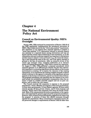 August 1985 The Sixteenth Annual Report Of The Council On Envirnomental Quality