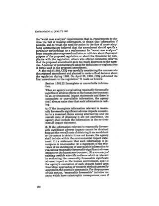 August 1985 The Sixteenth Annual Report Of The Council On Envirnomental Quality